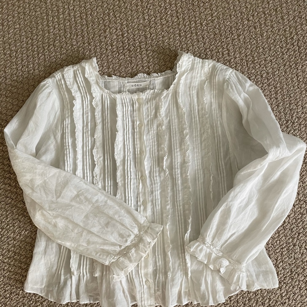 Doen Sierra Top White Lace